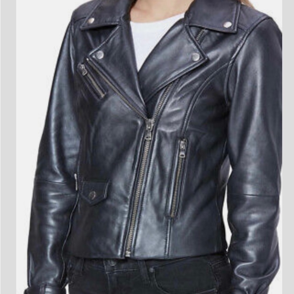 PAIGE Black Leather Jacket